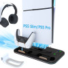 Зарядна вертикальна док-станція IPLAY для PlayStation 5 Slim, охолоджувальна док-станція для PS5 PRO Чорний