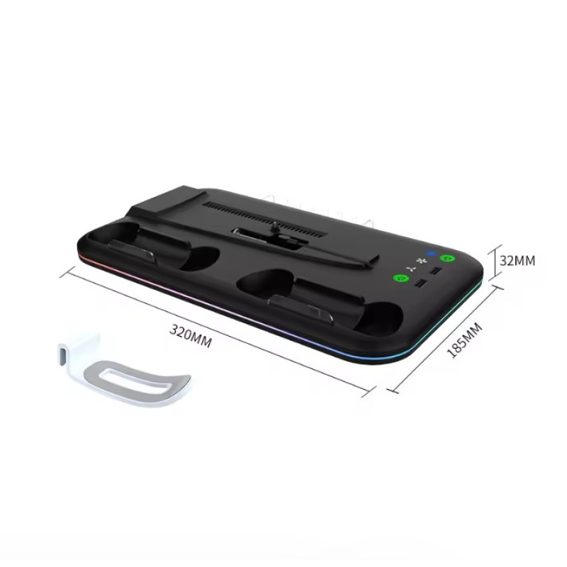 Зарядна вертикальна док-станція IPLAY для PlayStation 5 Slim, охолоджувальна док-станція для PS5 PRO Чорний Зарядна вертикальна док-станція IPLAY для PlayStation 5 Slim, охолоджувальна док-станція для PS5 PRO Чорний