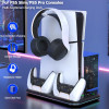 Зарядна вертикальна док-станція IPLAY для PlayStation 5 Slim, охолоджувальна док-станція для PS5 PRO Чорний