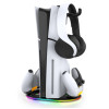 Вертикальна док-станція IPEGA для Sony PlayStation 5 Slim, зарядна док-станція для консолі PS5 PRO Чорний