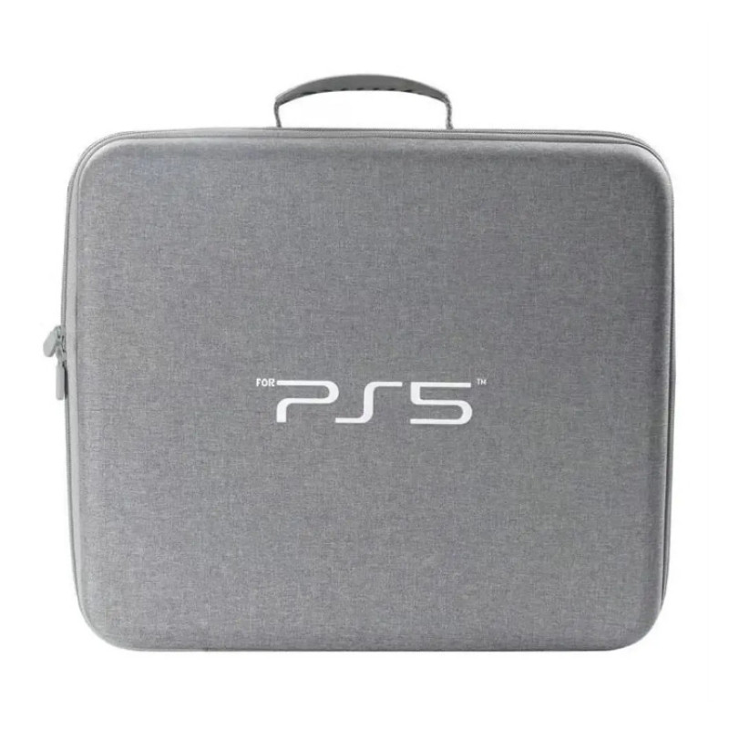 Портативна сумка з логотипом Sony PlayStation 5, захисна сумка для PS5 з чохлом + заглушки Сірий Портативна сумка з логотипом Sony PlayStation 5, захисна сумка для PS5 з чохлом + заглушки Сірий