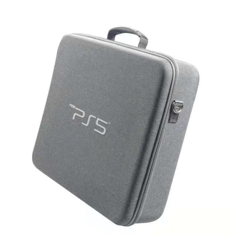 Портативна сумка з логотипом Sony PlayStation 5, захисна сумка для PS5 з чохлом + заглушки Сірий Портативна сумка з логотипом Sony PlayStation 5, захисна сумка для PS5 з чохлом + заглушки Сірий