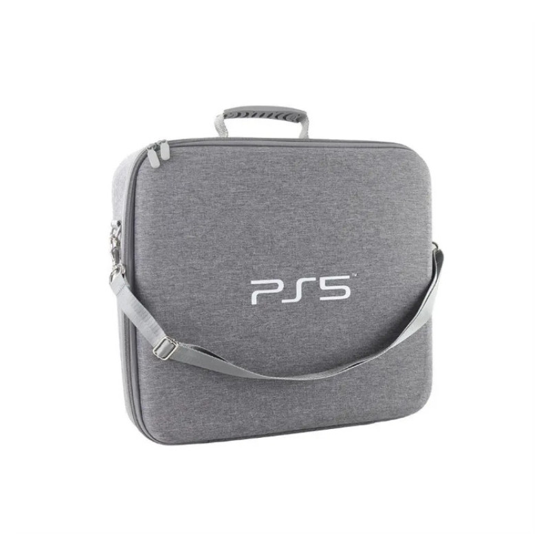 Портативна сумка з логотипом Sony PlayStation 5, захисна сумка для PS5 з чохлом + заглушки Сірий Портативна сумка з логотипом Sony PlayStation 5, захисна сумка для PS5 з чохлом + заглушки Сірий