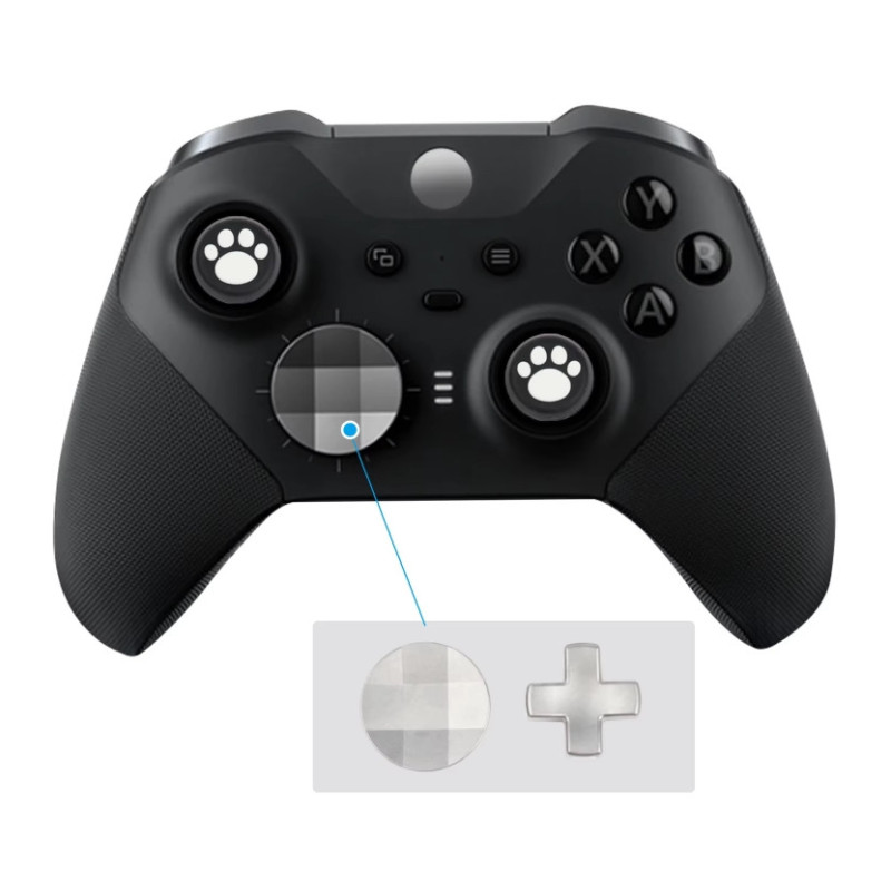 Комплект 13 в 1 стики з металевого сплаву тригери D-Pad для XBOX One Elite Series 2 Сірий + 2 накладки Комплект 13 в 1 стики з металевого сплаву тригери D-Pad для XBOX One Elite Series 2 Сірий + 2 накладки