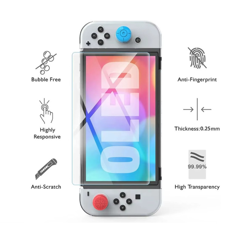 Захисний комплект 9 в 1 для консолі Nintendo Switch Oled, портативний комплект аксесуарів для Nintendo Switch Захисний комплект 9 в 1 для консолі Nintendo Switch Oled, портативний комплект аксесуарів для Nintendo Switch