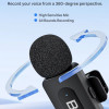 Бездротовий петличний мікрофон BOYA BY-v10 V2.0 Type-c, мікрофон для камери iPhone Android Чорний Бездротовий петличний мікрофон BOYA BY-v10 V2.0 Type-c, мікрофон для камери iPhone Android Чорний