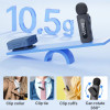 Бездротовий петличний мікрофон BOYA BY-v10 V2.0 Type-c, мікрофон для камери iPhone Android Чорний Бездротовий петличний мікрофон BOYA BY-v10 V2.0 Type-c, мікрофон для камери iPhone Android Чорний