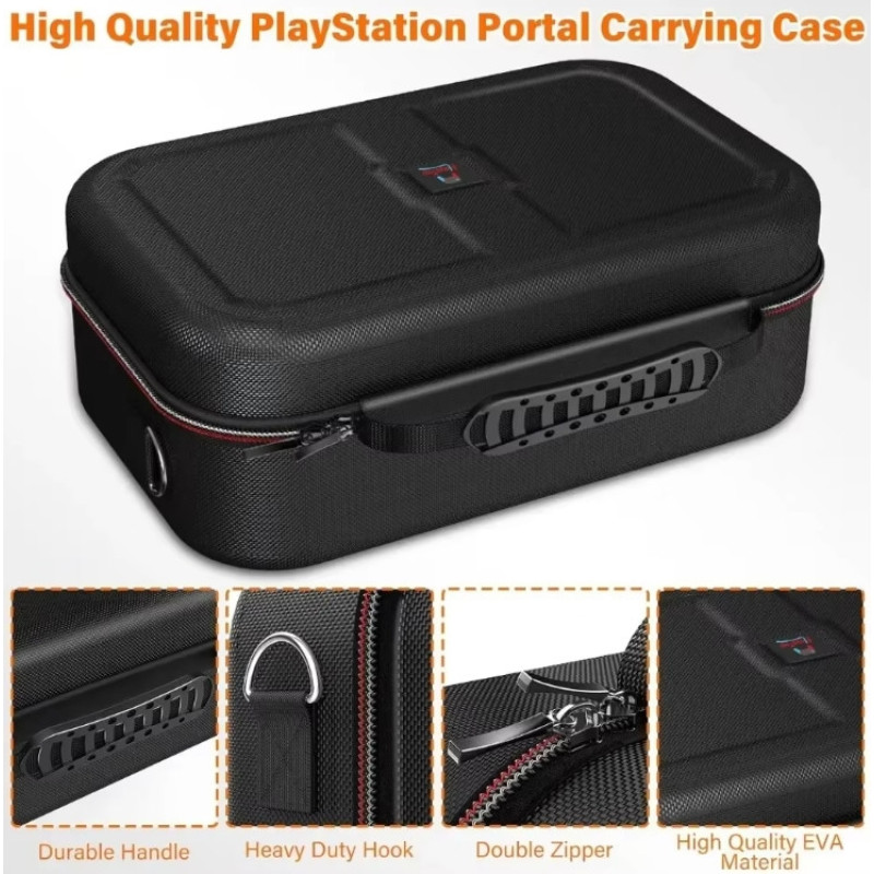 Захисний Travel Кейс HeysTop для консолі PlayStation Portal, місткий чохол для зберігання PS Portal Чорний Захисний Travel Кейс HeysTop для консолі PlayStation Portal, місткий чохол для зберігання PS Portal Чорний