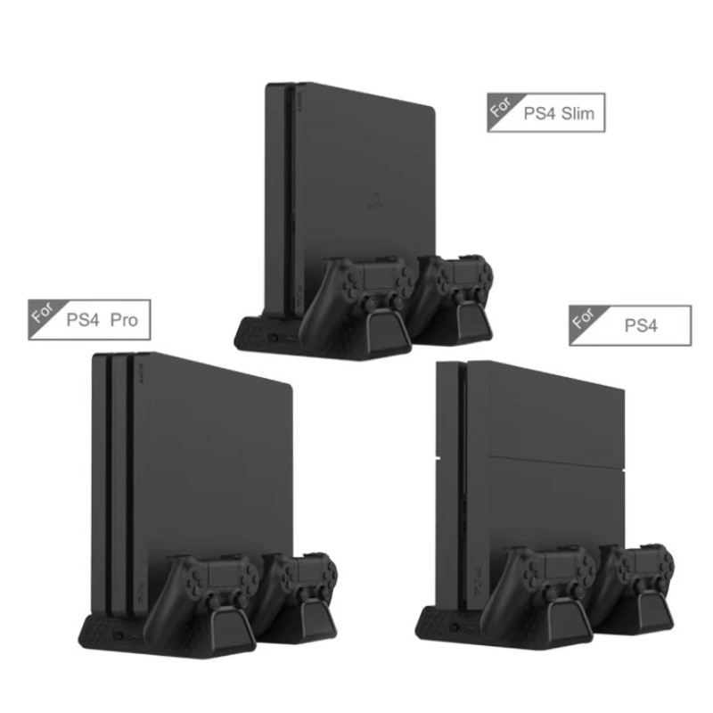 Зарядна док-станція DOBE TP4-882 з охолодженням для PlayStation 4/SLIM/PRO, док-станція для геймпадів PS4 Зарядна док-станція DOBE TP4-882 з охолодженням для PlayStation 4/SLIM/PRO, док-станція для геймпадів PS4