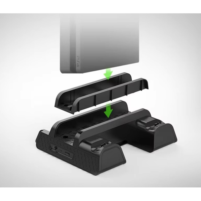 Зарядна док-станція DOBE TP4-882 з охолодженням для PlayStation 4/SLIM/PRO, док-станція для геймпадів PS4 Зарядна док-станція DOBE TP4-882 з охолодженням для PlayStation 4/SLIM/PRO, док-станція для геймпадів PS4