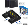 Зарядна док-станція DOBE TP4-882 з охолодженням для PlayStation 4/SLIM/PRO, док-станція для геймпадів PS4 Зарядна док-станція DOBE TP4-882 з охолодженням для PlayStation 4/SLIM/PRO, док-станція для геймпадів PS4