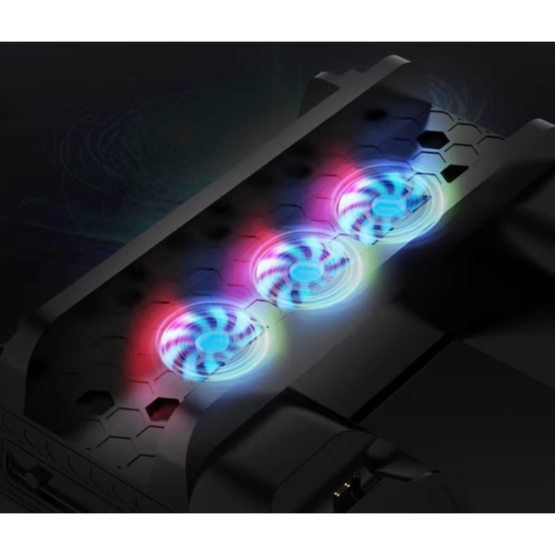 Зарядна док-станція DOBE TP4-882 з охолодженням для PlayStation 4/SLIM/PRO, док-станція для геймпадів PS4 Зарядна док-станція DOBE TP4-882 з охолодженням для PlayStation 4/SLIM/PRO, док-станція для геймпадів PS4