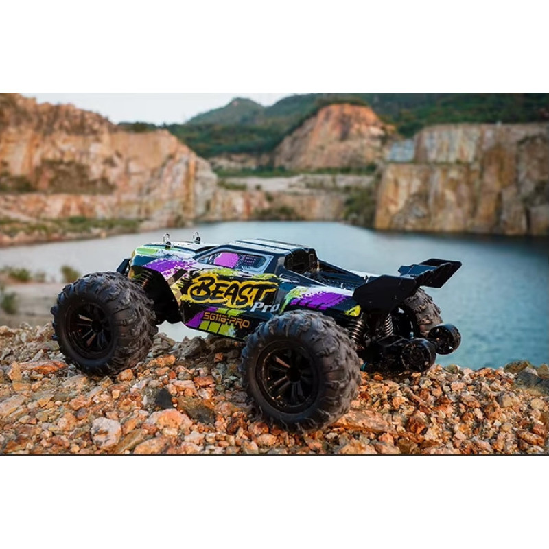 Позашляхова машинка Beast SG116 PRO 4х4 з дистанційним керуванням 1:16 40km 2,4G пурпурово-зелений Позашляхова машинка Beast SG116 PRO 4х4 з дистанційним керуванням 1:16 40km 2,4G пурпурово-зелений
