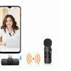 Петличний подвійний мікрофон BOYA BY-V20 2.4G Type-C, бездротовий мікрофон для смартфонів Android Iphone Чорний Петличний подвійний мікрофон BOYA BY-V20 2.4G Type-C, бездротовий мікрофон для смартфонів Android Iphone Чорний