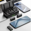 Подвійний мікрофон Ulanzi A100 Type-C + перехідник Lighting, бездротовий мікрофон для Android IPhone Подвійний мікрофон Ulanzi A100 Type-C + перехідник Lighting, бездротовий мікрофон для Android IPhone