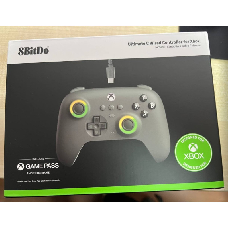Дротовий геймпад 8BitDo Ultimate C Wired Controller для Xbox Series X/S Xbox One X/S +1 місяць геймпас Дротовий геймпад 8BitDo Ultimate C Wired Controller для Xbox Series X/S Xbox One X/S +1 місяць геймпас