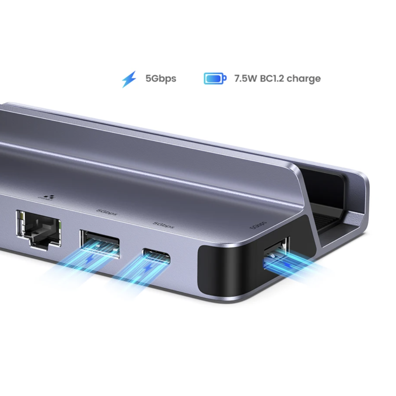Док-станція 6 в 1 UGREEN CM666 для Steam Deck Asus Rog Ally X Lenovo Legion Go 4K/PD 100 Вт USB HDMI LAN Док-станція 6 в 1 UGREEN CM666 для Steam Deck Asus Rog Ally X Lenovo Legion Go 4K/PD 100 Вт USB HDMI LAN
