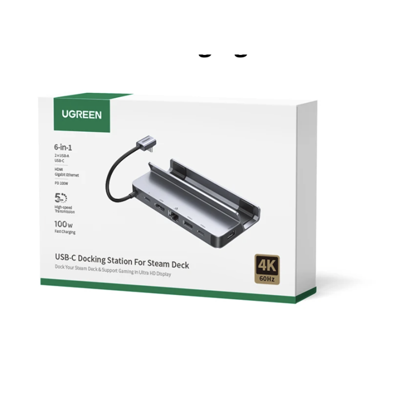 Док-станція 6 в 1 UGREEN CM666 для Steam Deck Asus Rog Ally X Lenovo Legion Go 4K/PD 100 Вт USB HDMI LAN Док-станція 6 в 1 UGREEN CM666 для Steam Deck Asus Rog Ally X Lenovo Legion Go 4K/PD 100 Вт USB HDMI LAN