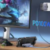 Док-станція 6 в 1 UGREEN CM666 для Steam Deck Asus Rog Ally X Lenovo Legion Go 4K/PD 100 Вт USB HDMI LAN