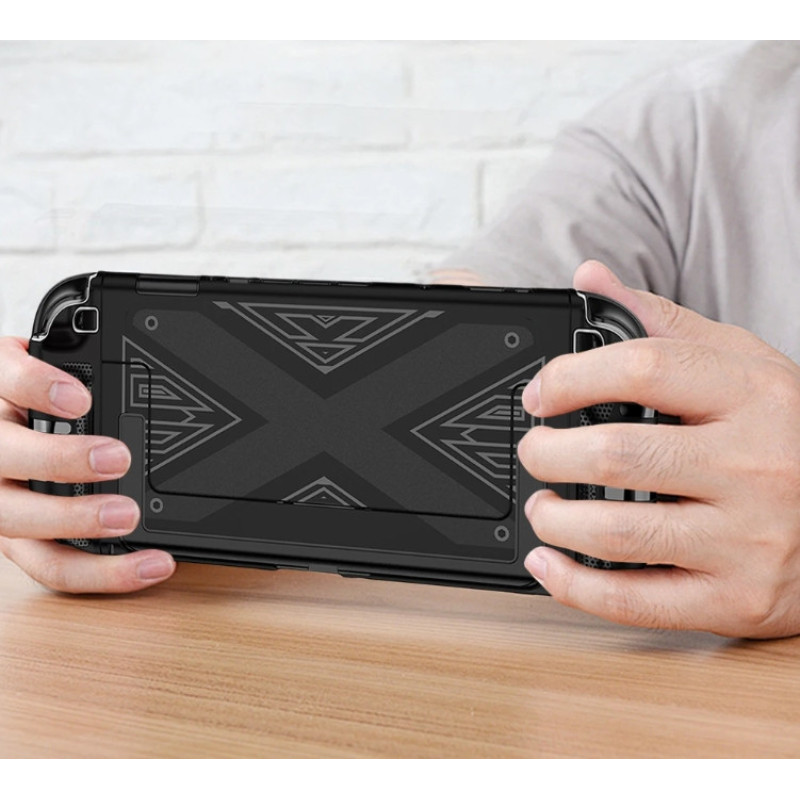 Захисний протиударний чохол бампер з TPU для ігрової консолі Nintendo Switch 2 Чорний Захисний протиударний чохол бампер з TPU для ігрової консолі Nintendo Switch 2 Чорний
