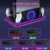 Док-станція JYS-P5225-V3 з охолодженням RGB-підсвіткою для PlayStation 5, PS5 Slim, PS5 Pro, PS Portal Чорний Док-станція JYS-P5225-V3 з охолодженням RGB-підсвіткою для PlayStation 5, PS5 Slim, PS5 Pro, PS Portal Чорний